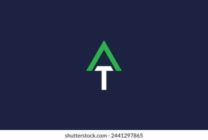 letter at or ta logo icon design vector design template inspiration