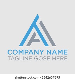 Letter AT or TA Logo, Monogram Logo letter A with T combination, design logo template, vector illustration. Modern alphabet letter AT TA unique logo vector template illustration.