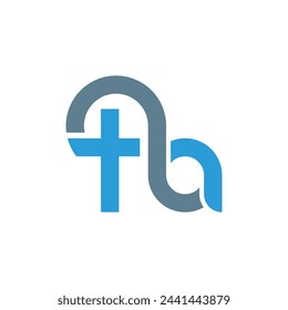 Letter ta logo, vector design template