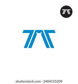 Letter TAT Monogram Logo Design