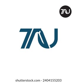 Letter TAU Monogram Logo Design