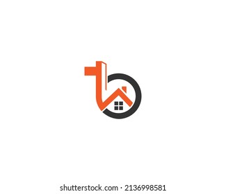 Letter TB And BT House And House Repair Improvement Renovation Logo Icon Design Vector