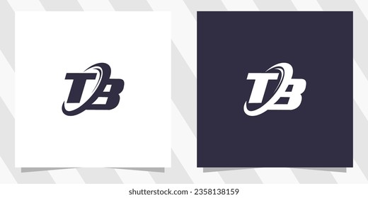diseño del logotipo de la letra tb bt