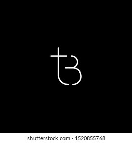 Letter TB BT T B Logo Design Simple Vector