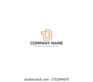 Letter TB line logo design. Linear creative minimal monochrome monogram symbol. Universal elegant vector sign design. Premium business logotype. Graphic alphabet symbol for corporate business identity