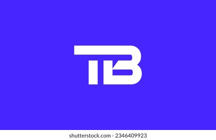 Diseño del logo de la TB de letras . Plantilla de vectores de diseño con logotipo TB de letras creativas. Diseño del logotipo de letras iniciales TB