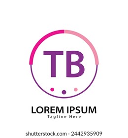 letter TB logo. TB. TB logo design vector illustration for creative company, business, industry
