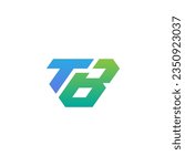 Letter TB logo, TB Monogram, Initial TB Logo, TB Logo, Icon, Vector, Eps