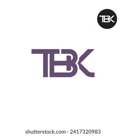 Letter TBK Monogram Logo Design