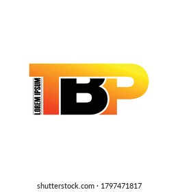 Letter TBP modern logo design vector