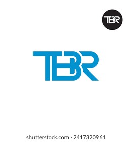Logo-Design des Briefes TBR Monogram