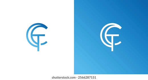 Letter TC or CT Golden Logo Design