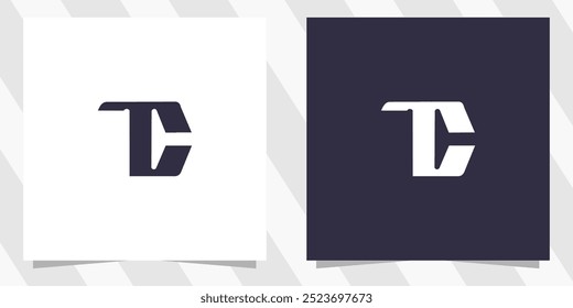Vector de diseño de logotipo TC CT
