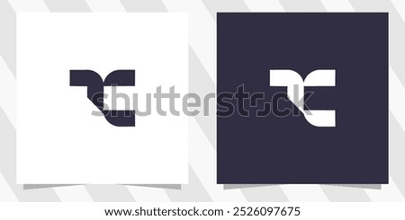 letter tc ct logo design vector
