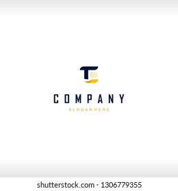 Letter TC Folder Paper Abstract Creative Business Modern Logo