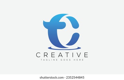 Letter TC logo design template vector illustration.