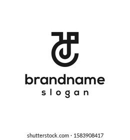 letter TC logo design vector