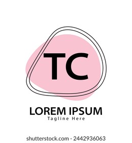 logotipo de TC. TC. Ilustración vectorial de diseño de logotipo de TC para empresa creativa, negocio, industria
