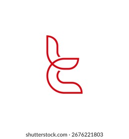 letra tc simples linhas finas vinculadas logotipo vetor 