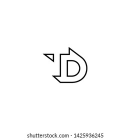 Letter TD line logo design. modern line creative minimal monogram symbol. Universal elegant vector sign design. Premium business logotype. Graphic alphabet symbol for corporate business identity