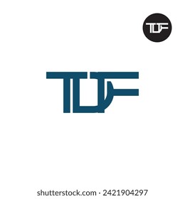 Diseño del logotipo de monograma TDF