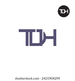 Diseño de logotipo de monograma TDH
