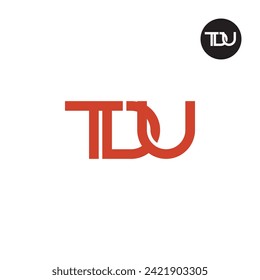 Letter TDU Monogram Logo Design