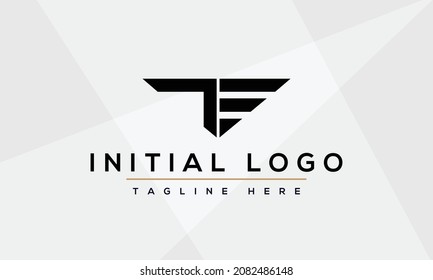 Letter TE Logo, kreatives TE-Logo-Symbol, Vektorgrafik für Unternehmen