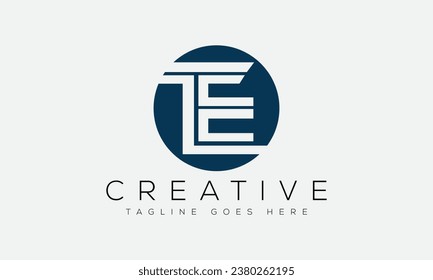 Letter TE logo design template vector illustration