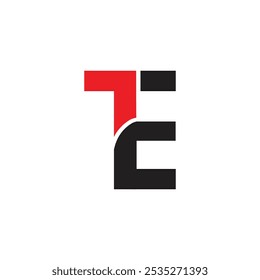 Letter TE Logo , TE Logo Design Template, initial te letter , et letter logo vector, et initial