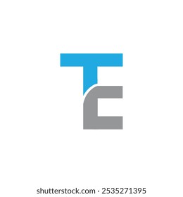 Letter TE Logo , TE Logo Design Template, initial te letter , et letter logo vector, et initial