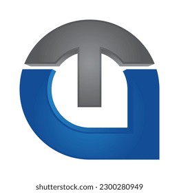 Technisches Logo-Vorlage für Buchstaben 1