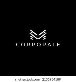 letter tech m startup modern logo design