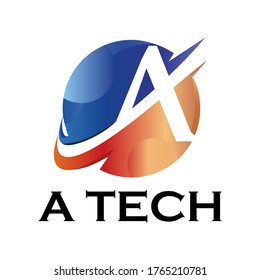 Ilustración de la plantilla de logotipo de techno de letras