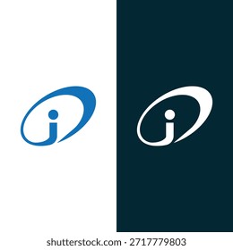 Letter I Technologie Logo Design Vorlage Stock Vektor und Vektorkunst.