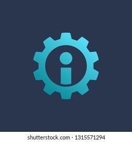 Letter I technology logo icon design template elements