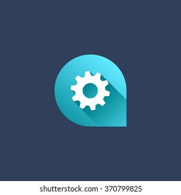 Letter A technology logo icon design template elements