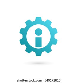 Letter I technology logo icon design template elements