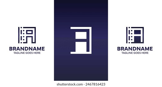 Letter A Technology Logo, suitable for business with A initial