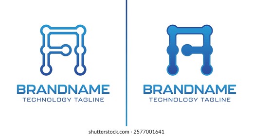 Letter A Technology Logo, symbolize progress, innovation, and digital excellence