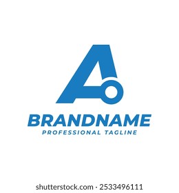 Letra A Logotipo da tecnologia, simbolizando inovação, progresso e tecnologia de ponta