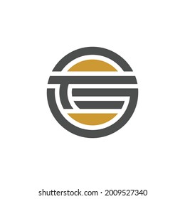 Letter TEG icon. T, E, and G Circle Logo design. Vector Illustration.