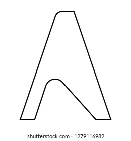 A letter template logo design vector 