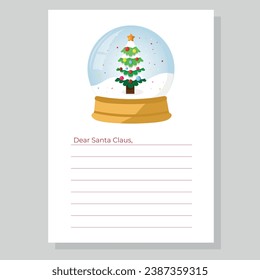  Plantilla de carta para Santa Claus