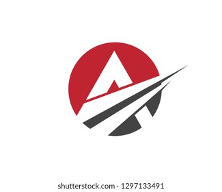A Letter Template vector icon illustration design