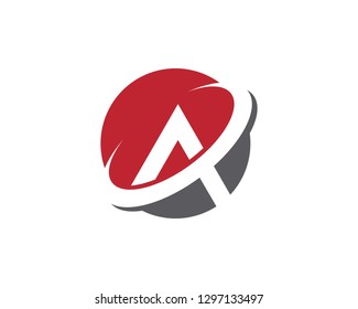 A Letter Template vector icon illustration design