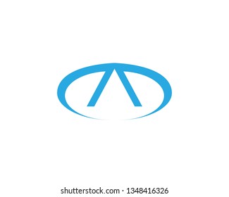 A Letter Template vector icon illustration design