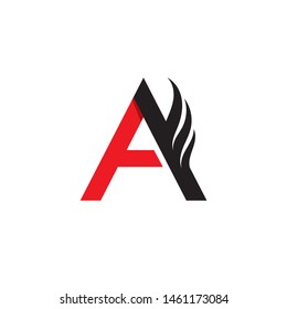 A Letter Template vector icon illustration design