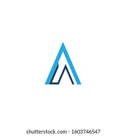 A Letter Template vector icon illustration design