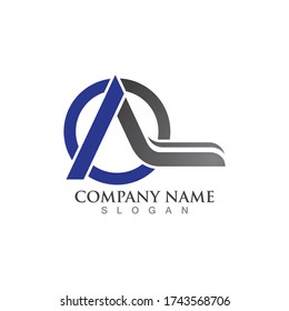 A Letter Template vector icon illustration design